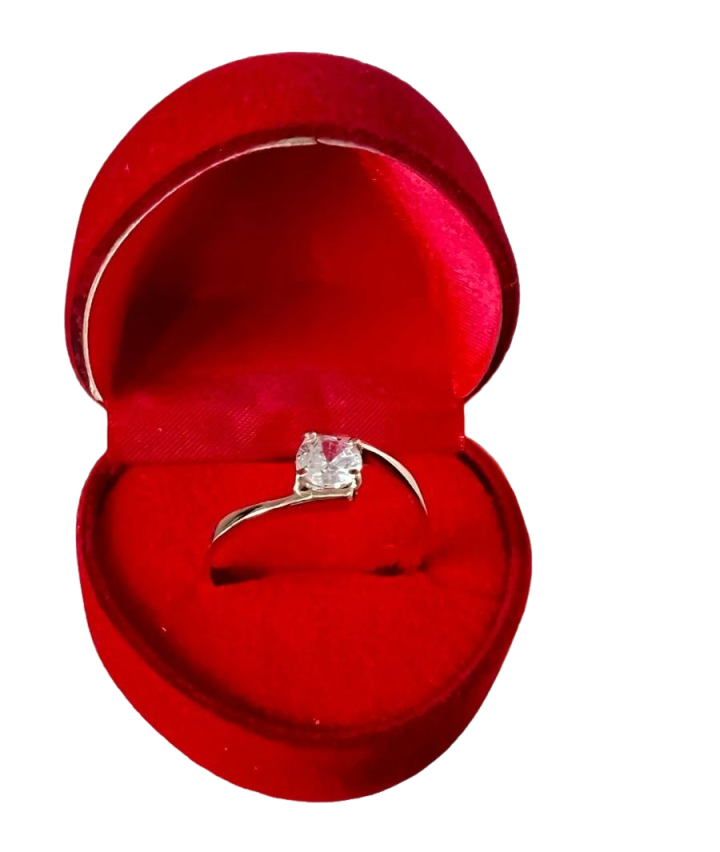 Anel de noivado ouro nacional