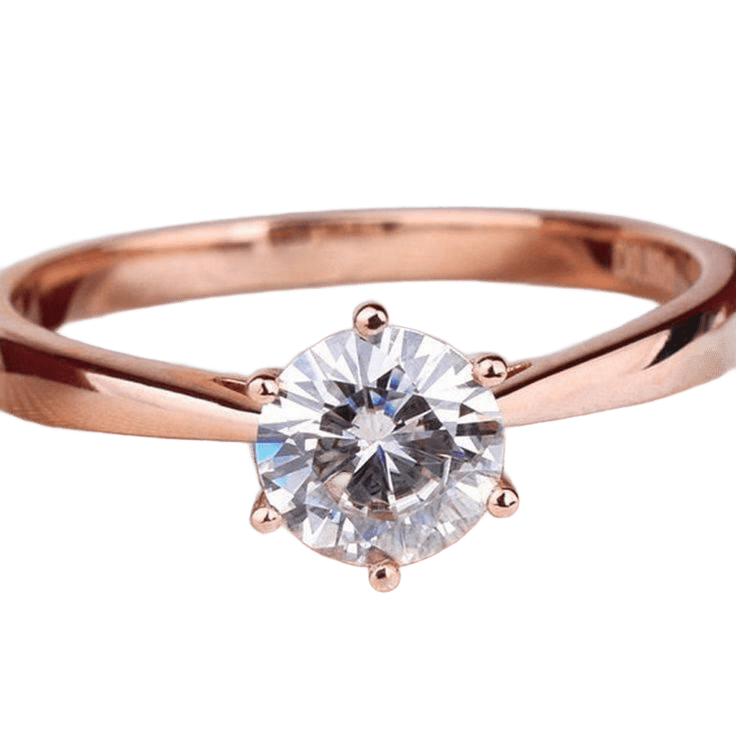 Anel de noivado ouro nacional